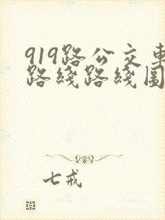 919路公交车路线路线图