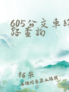 605公交车线路查询 605公交车线路查询