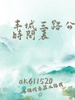 丰城三路公交车时间表