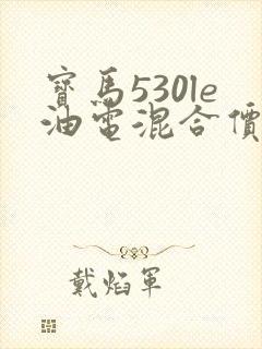 宝马530le油电混合价格2019