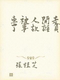 车被人开走了出了事故谁负责