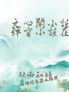 文心阁小说_无弹窗小说在线免费阅读