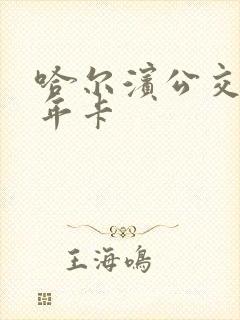 哈尔滨公交卡老年卡