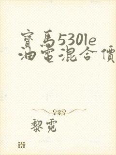 宝马530le油电混合价格2019