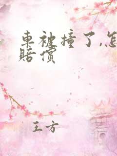 车被撞了,怎么赔偿