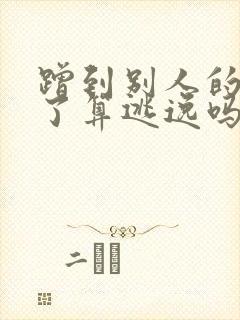 蹭到别人的车走了算逃逸吗