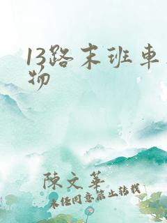 13路末班车人物