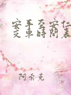 安平至安仁的公交车时间表