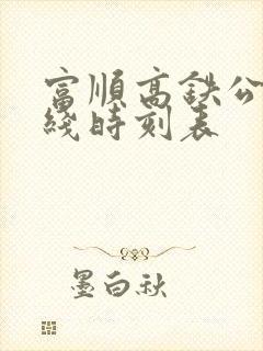 富顺高铁公交专线时刻表