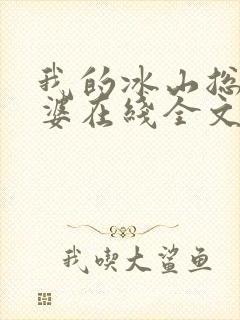 我的冰山总裁老婆在线全文阅读