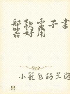哪款电子书阅读器好用