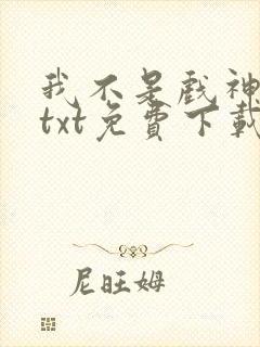 我不是戏神小说txt免费下载