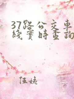 37路公交车路线实时查询