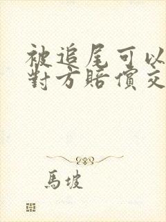 被追尾可以要求对方赔偿交通费吗