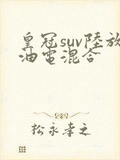 皇冠suv陆放油电混合