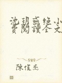 沈玥燕绝小说免费阅读全文最新章节