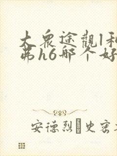 大众途观l和哈弗h6哪个好