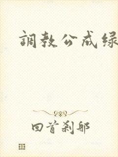 调教公成绿奴5
