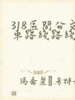 318区间公交车路线路线图