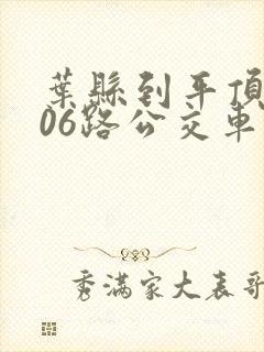 叶县到平顶山906路公交车路线