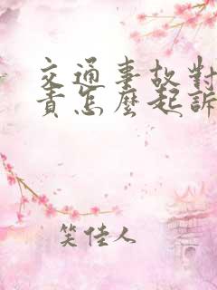 交通事故对方全责怎么起诉赔偿