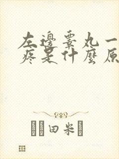 左边睾丸一碰就疼是什么原因