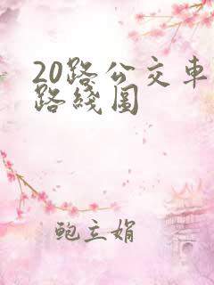 20路公交车站路线图