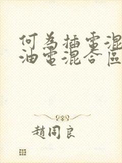 何为插电混合和油电混合区别