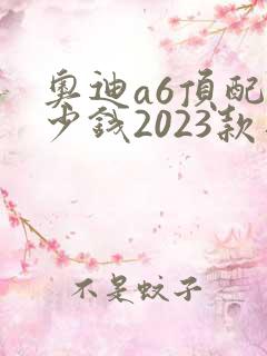 奥迪a6顶配多少钱2023款落地价