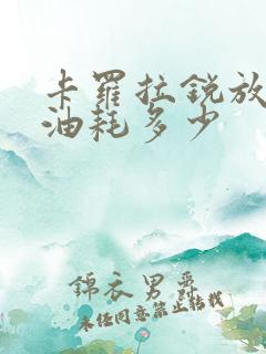 卡罗拉锐放真实油耗多少