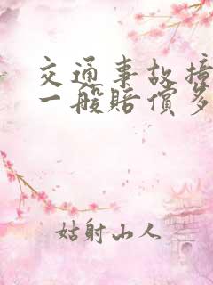交通事故撞死人一般赔偿多少钱