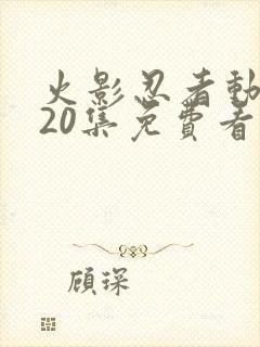 火影忍者动漫720集免费看
