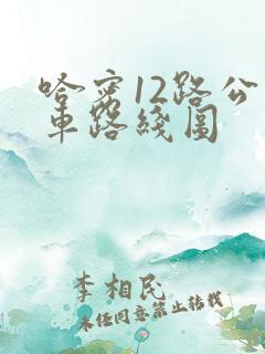 哈密12路公交车路线图