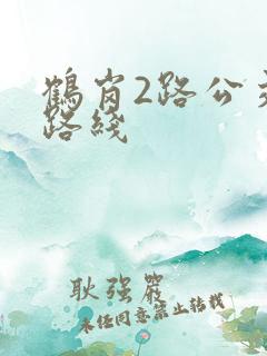 鹤岗2路公交车路线