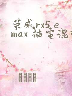 荣威rx5 emax 插电混动多少钱