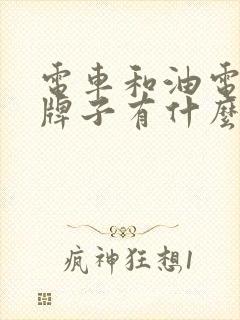 电车和油电混合牌子有什么区别