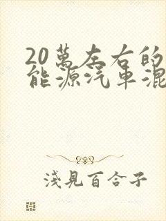 20万左右的新能源汽车混动排行榜
