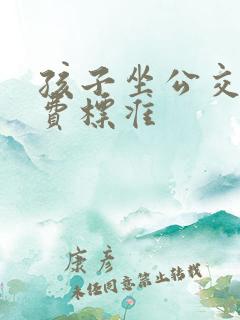 孩子坐公交车收费标准