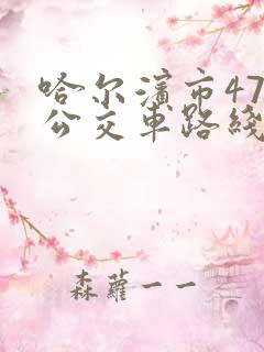 哈尔滨市47路公交车路线图