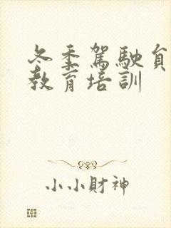 冬季驾驶员安全教育培训