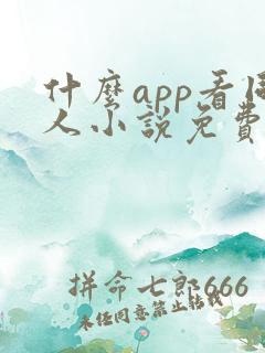 什么app看同人小说免费
