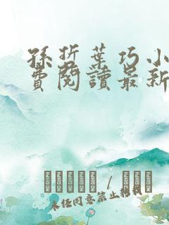 孙哲叶巧小说免费阅读最新章节