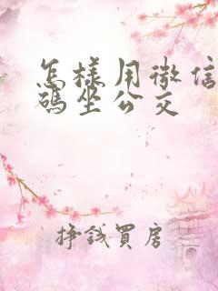 怎样用微信乘车码坐公交