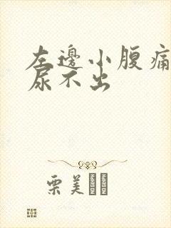 左边小腹痛小便尿不出