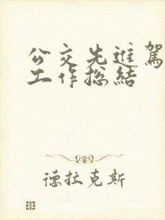 公交先进驾驶员工作总结