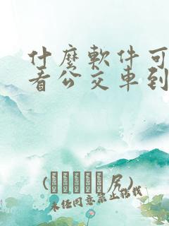 什么软件可以查看公交车到站时间