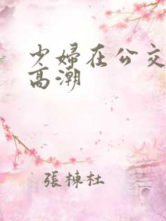 少妇在公交车上高潮