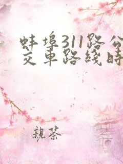 蚌埠311路公交车路线时间表