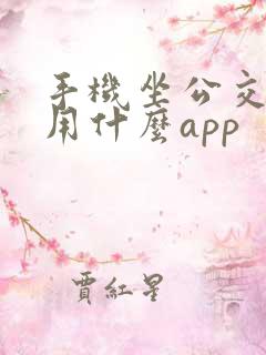 手机坐公交地铁用什么app