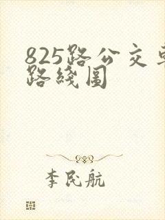 825路公交车路线图